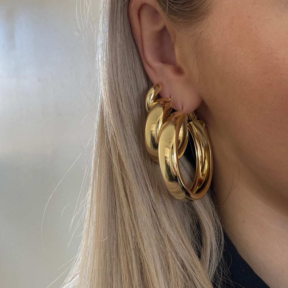 Boucles d'oreilles créoles Kiva