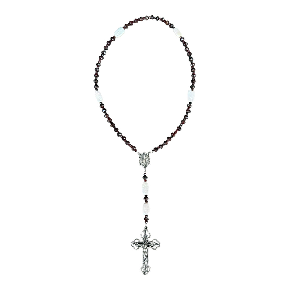 Lincoln Garnet and Pearl Rosary