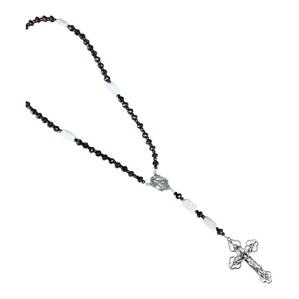 Lincoln Garnet and Pearl Rosary