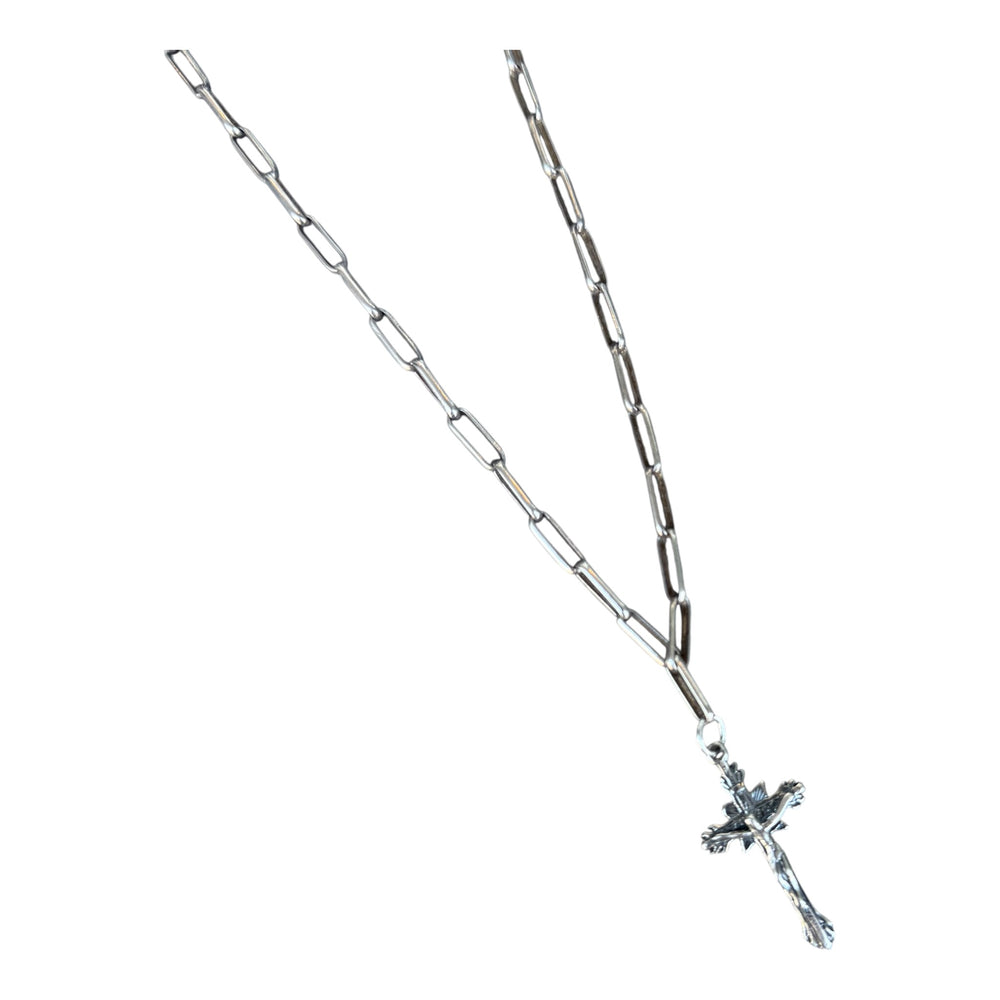 Maximilian Sterling Chain with Crucifix