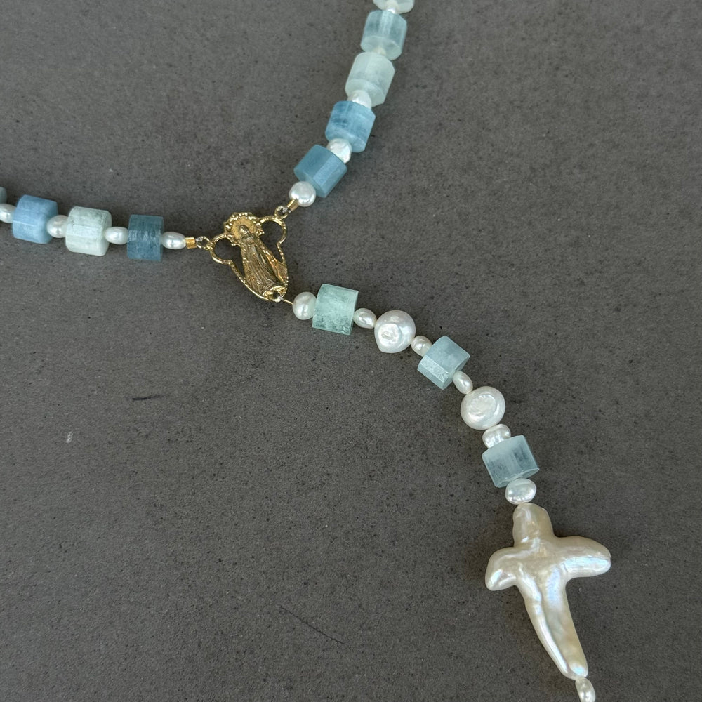 Bride of Grace Aquamarine Rosary