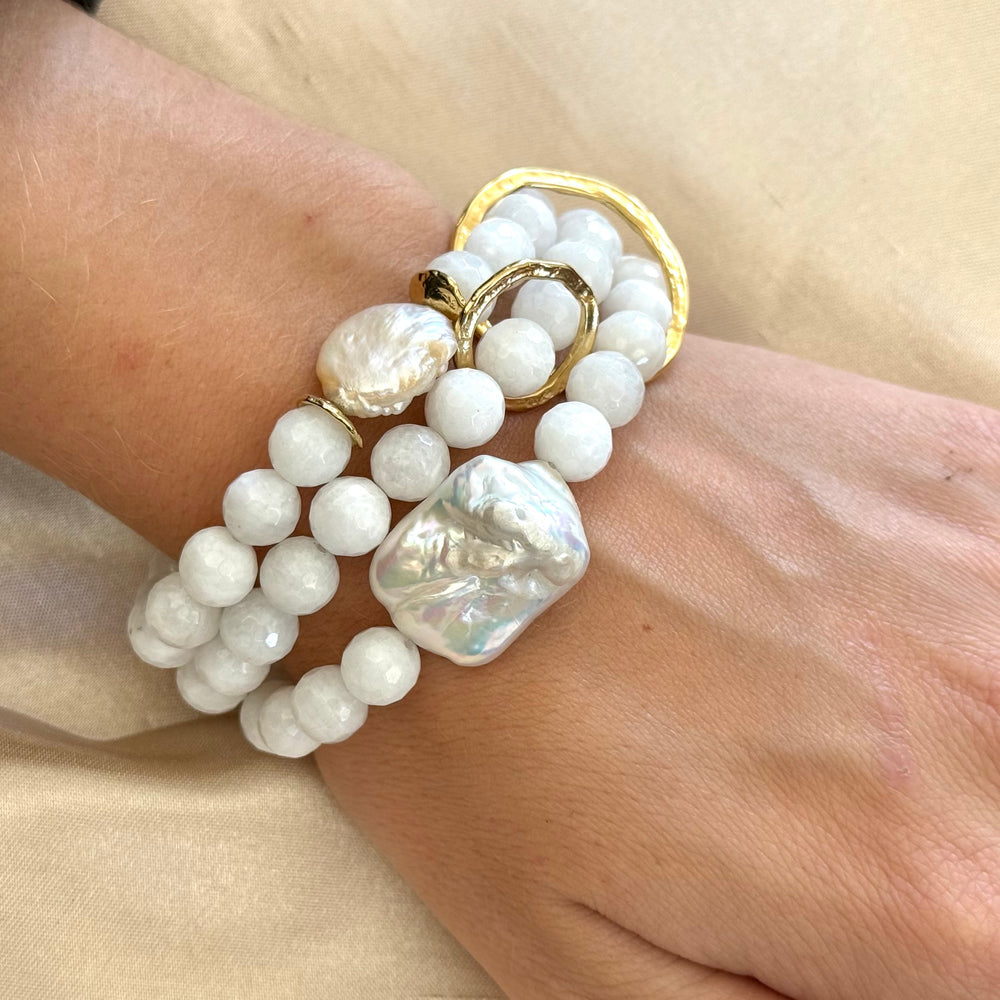Moonstone Triple Threat Bracelet
