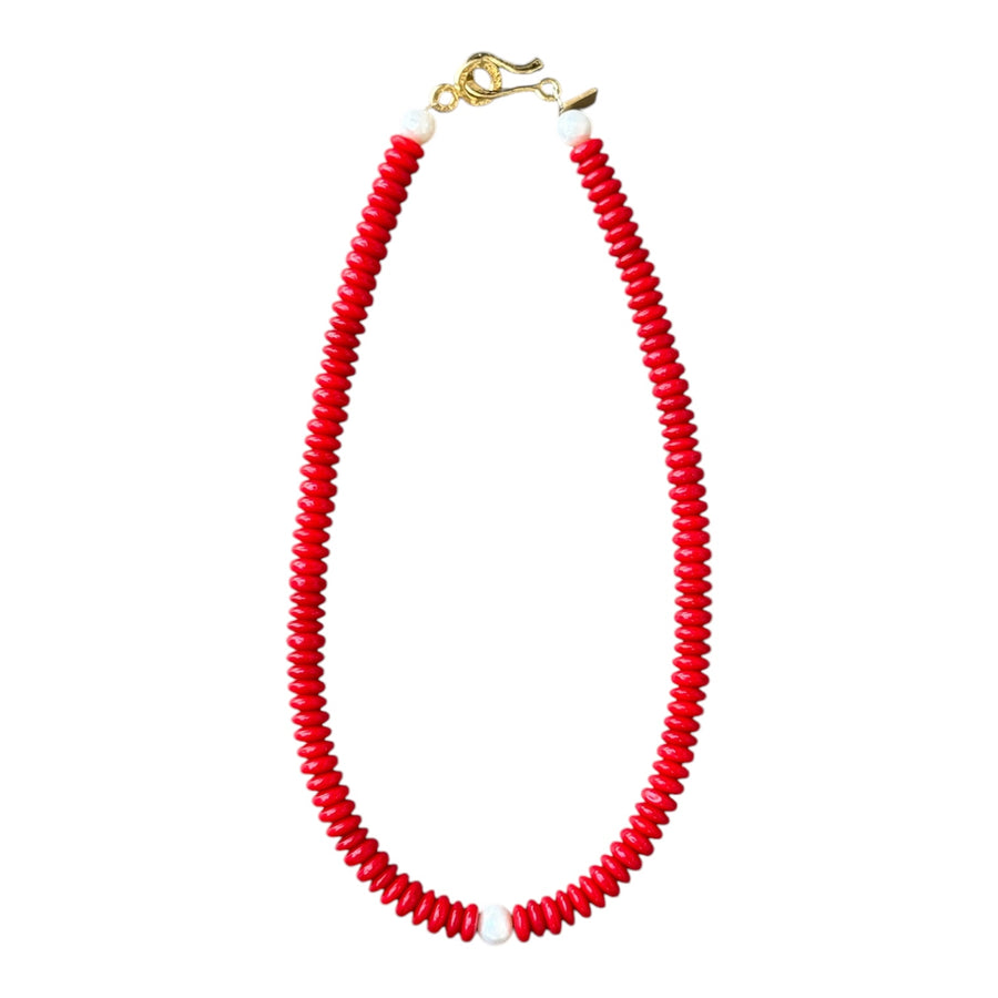 Patrick Beaded Necklace with Pearl Adornments