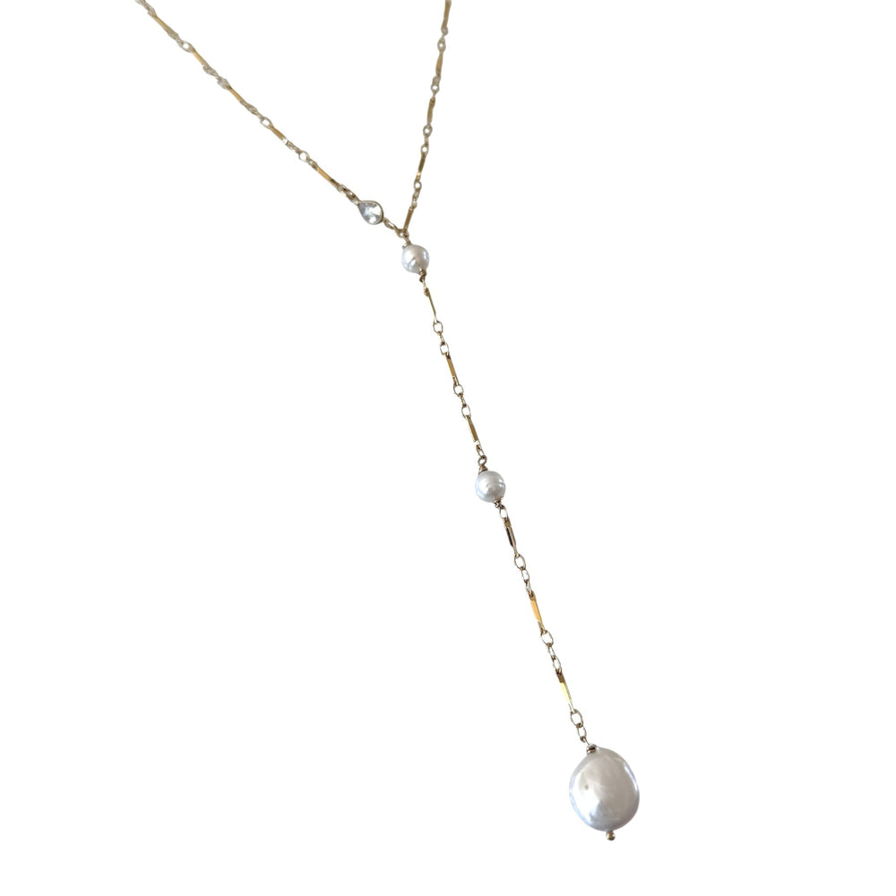 Collier Simon Pearl Lariat