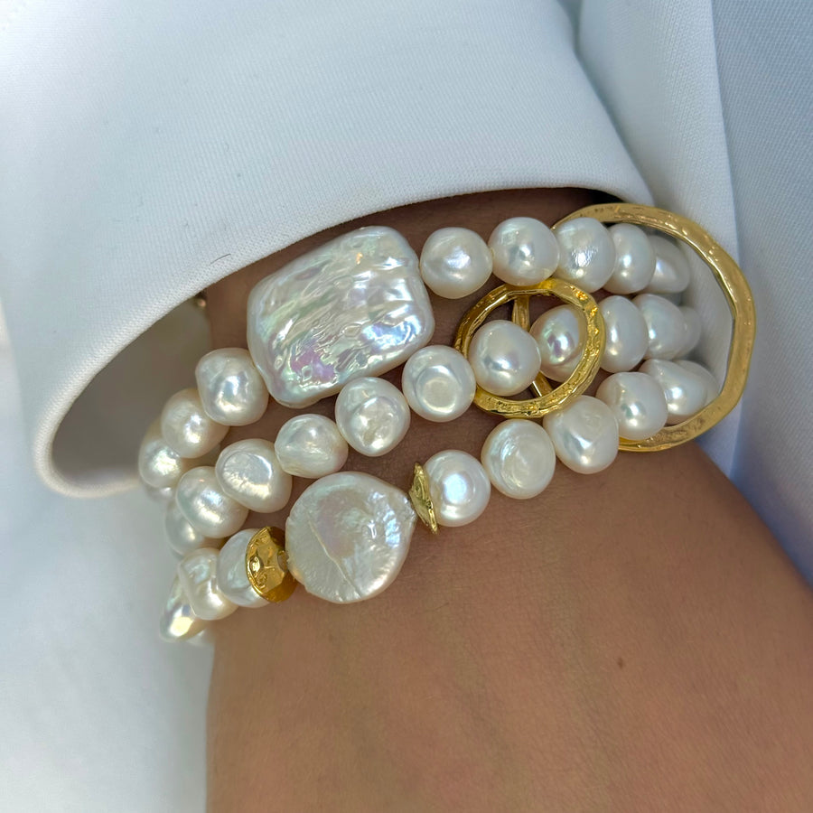 Pearl Triple Threat Bracelet