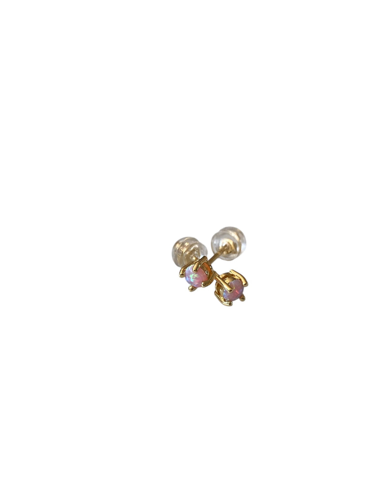 Pink Opal Stud
