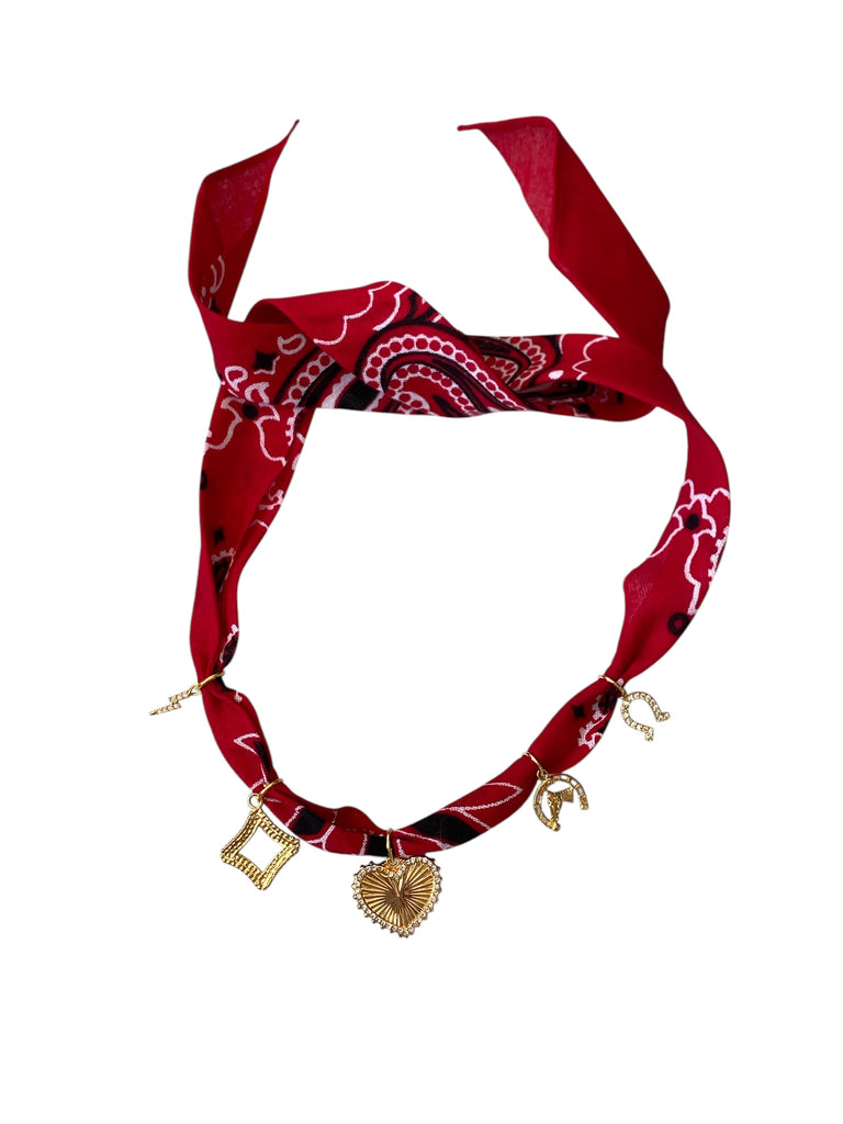 Red Bandana Necklace