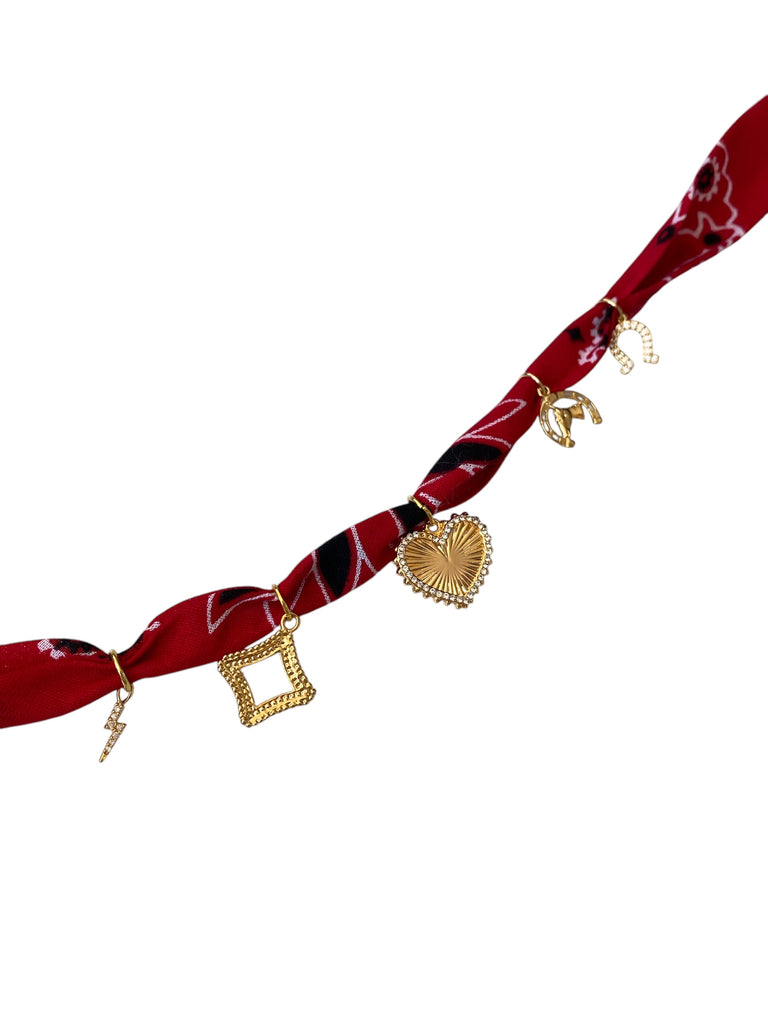 Red Bandana Necklace