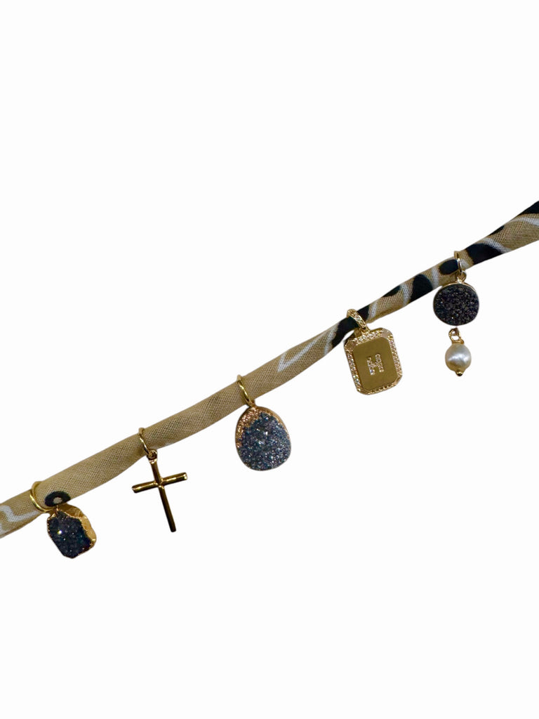 Heather's Custom Initial Bandana Necklace