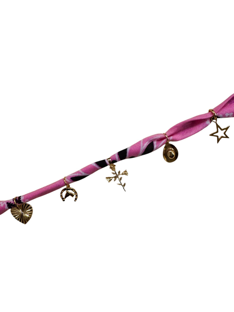 Pink Bandana Necklace