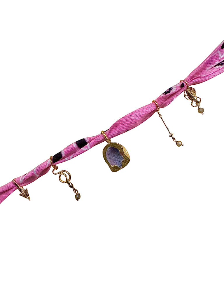 Pink Bandana Necklace 2.0