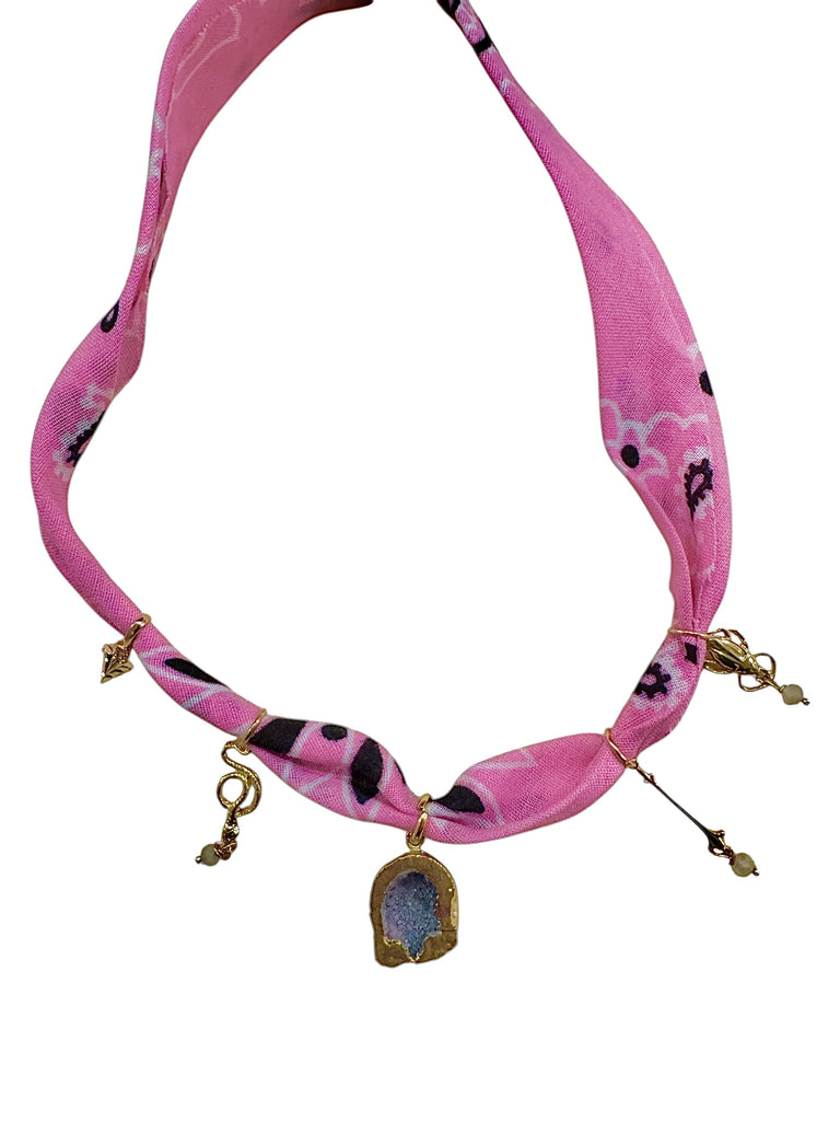 Pink Bandana Necklace 2.0