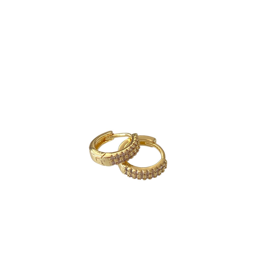 Pendientes pequeños Patti Gold CZ