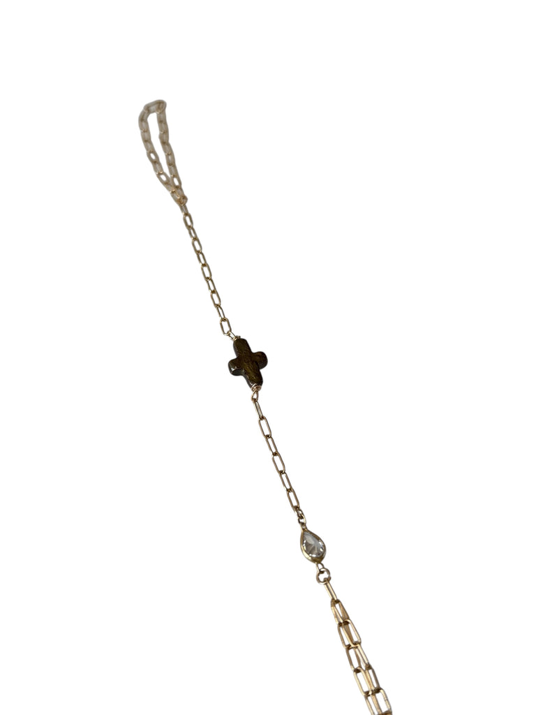 Brown Cross Hand Chain