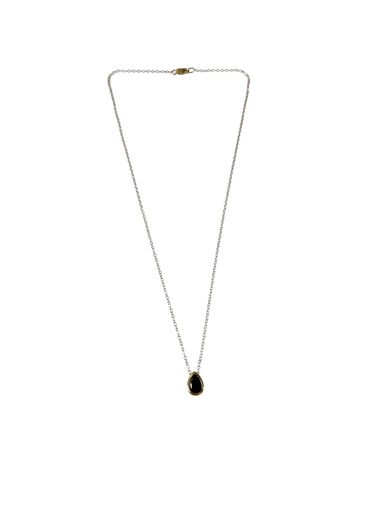Black Onyx Mini Pendant Necklace