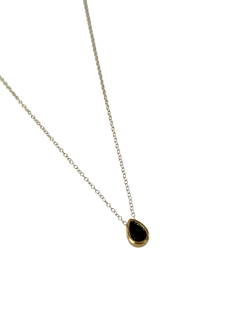Black Onyx Mini Pendant Necklace