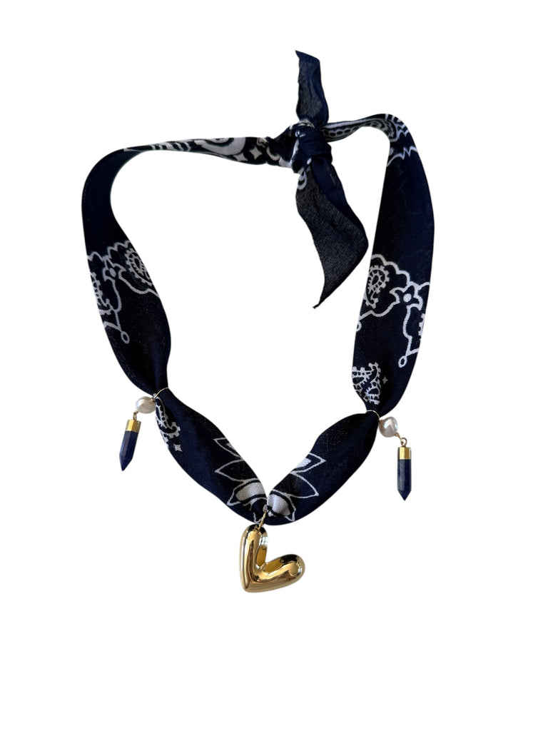 Blue Bandana Heart