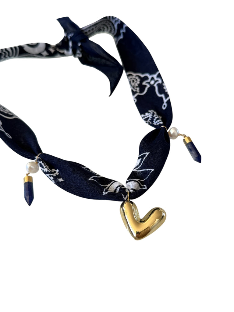 Blue Bandana Heart