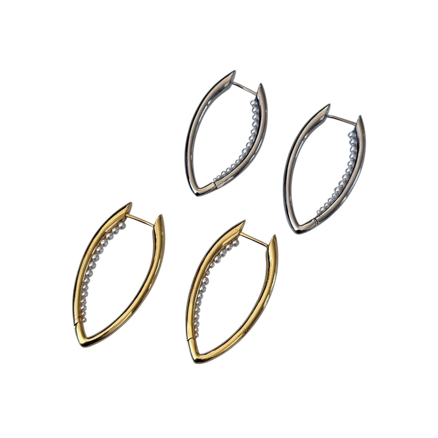 Pendientes de aro alargados Vincent
