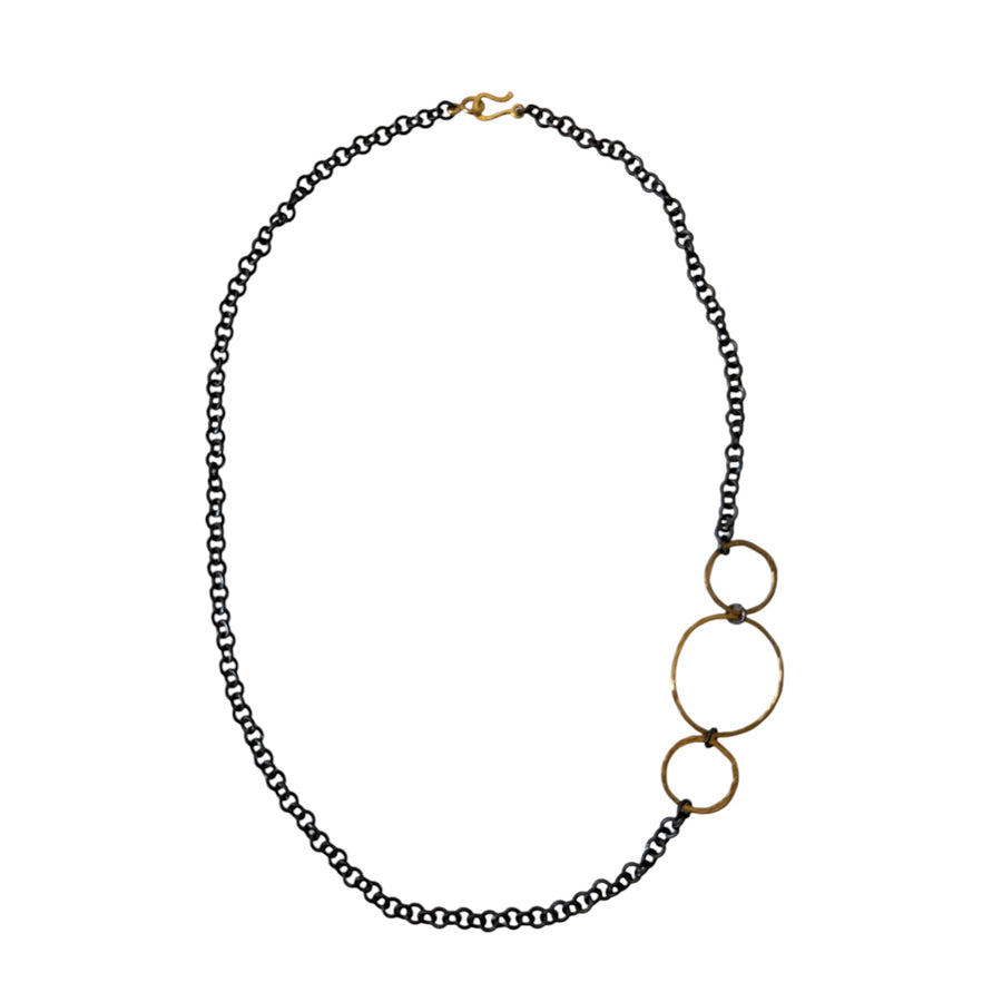 Collar Rubra de Cadena de Rodio