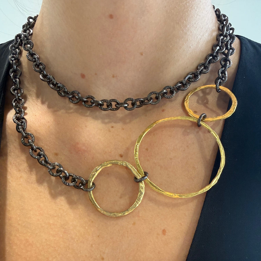 Rubra Rhodium Chain Necklace