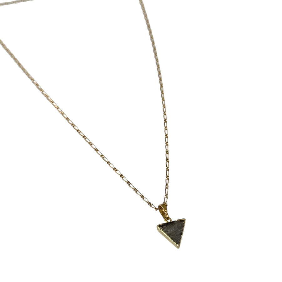 Sennen Labradorite Triangle Necklace