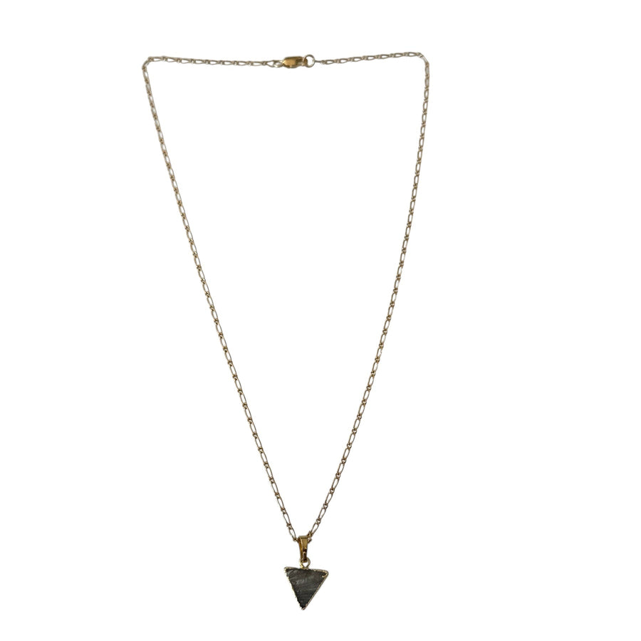 Sennen Labradorite Triangle Necklace