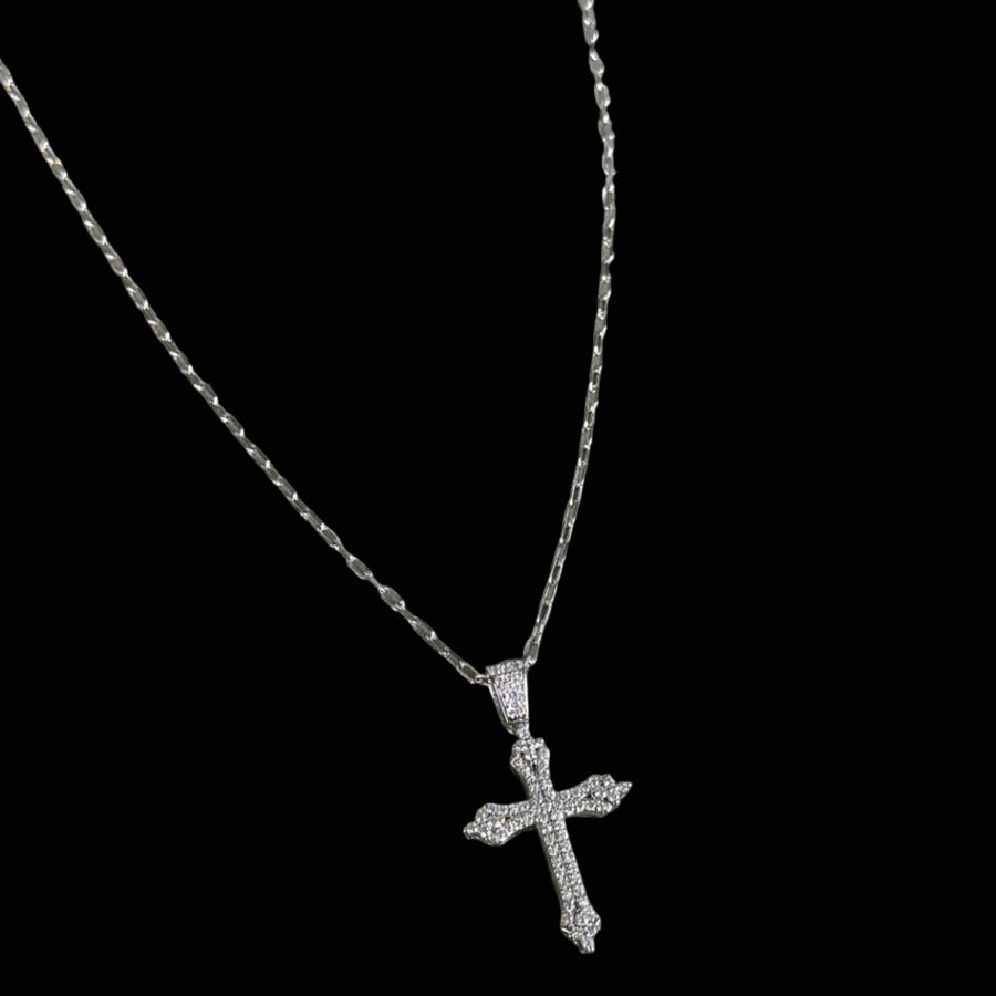 Collar Frances CZ con cruz