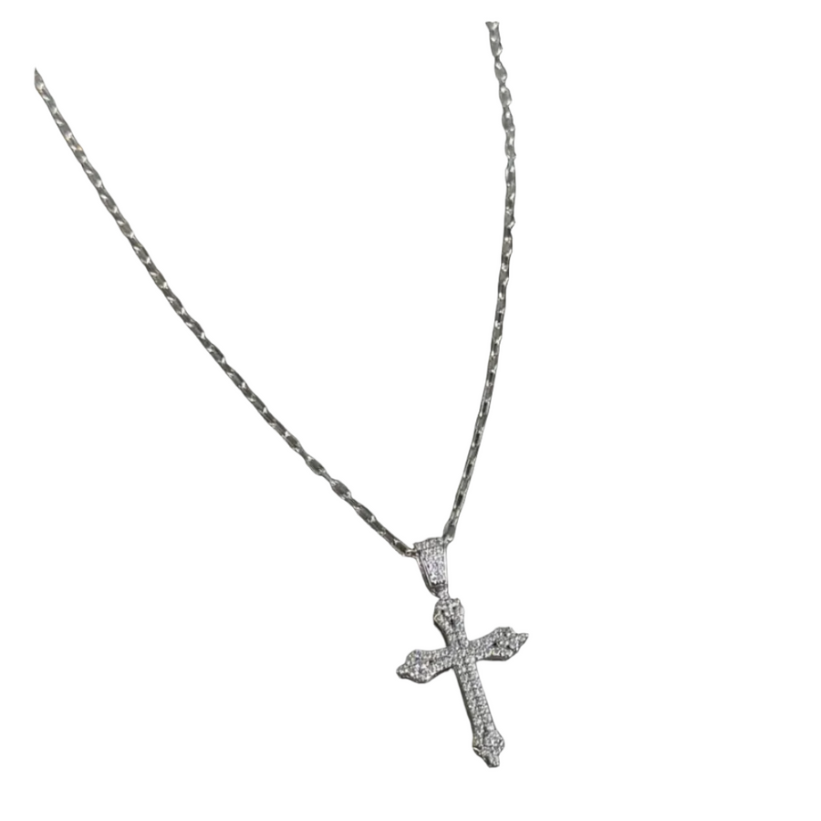 Collar Frances CZ con cruz