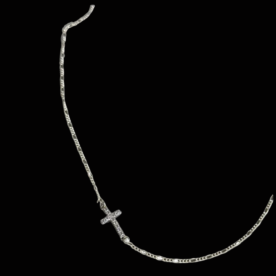 Collar con Cruz Samuel Sterling CZ
