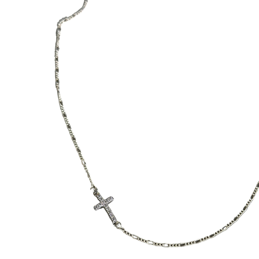 Collar con Cruz Samuel Sterling CZ