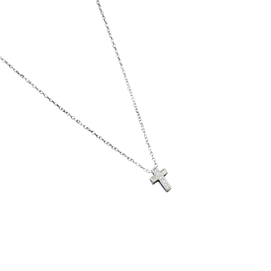 Silvia Mini Cross Necklace