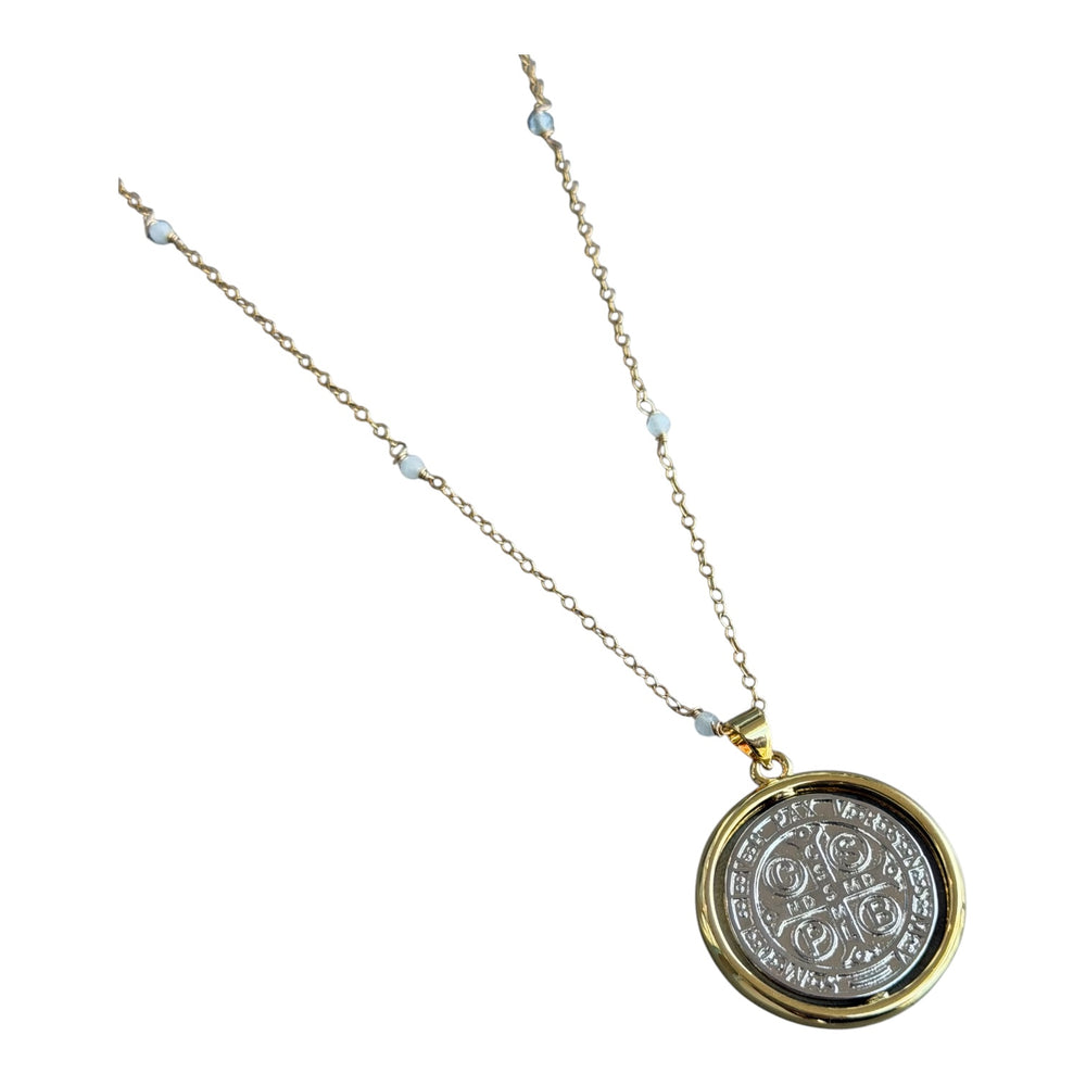 St. Benedict Revolving Medallion Necklace III
