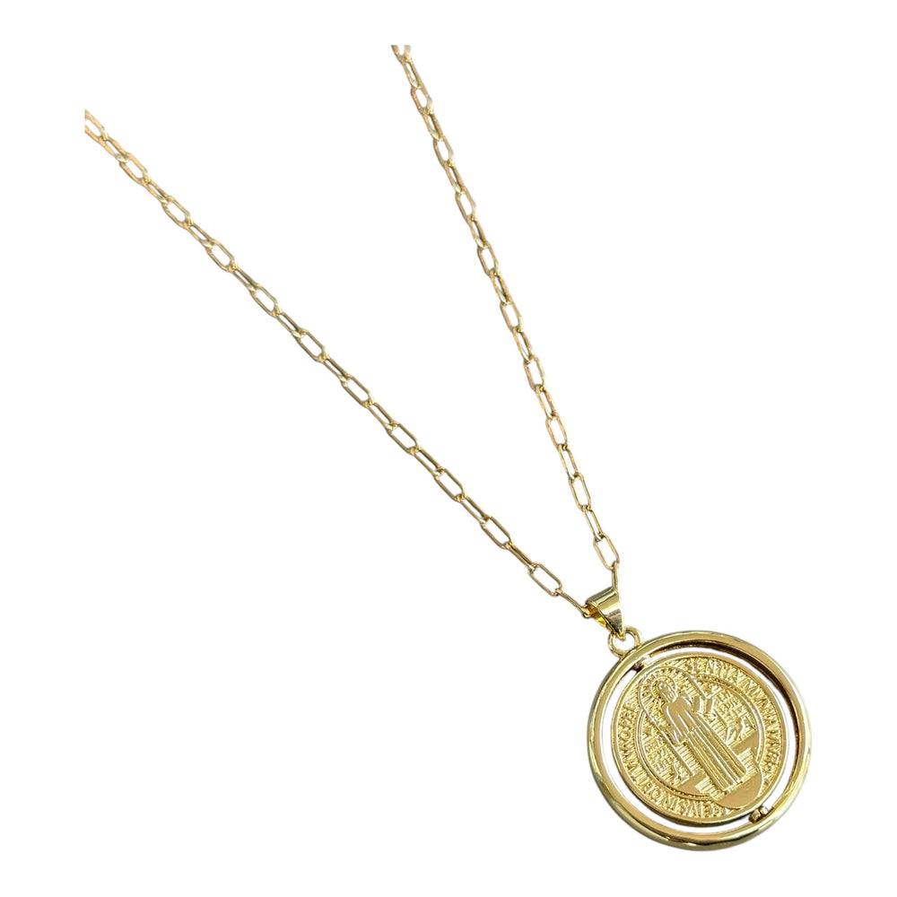 St. Benedict Revolving Pendant Necklace II