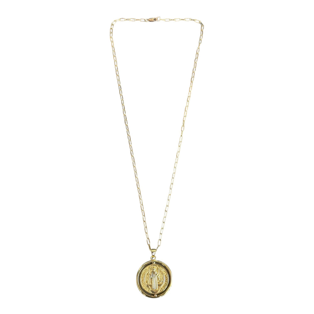 St. Benedict Revolving Pendant Necklace II