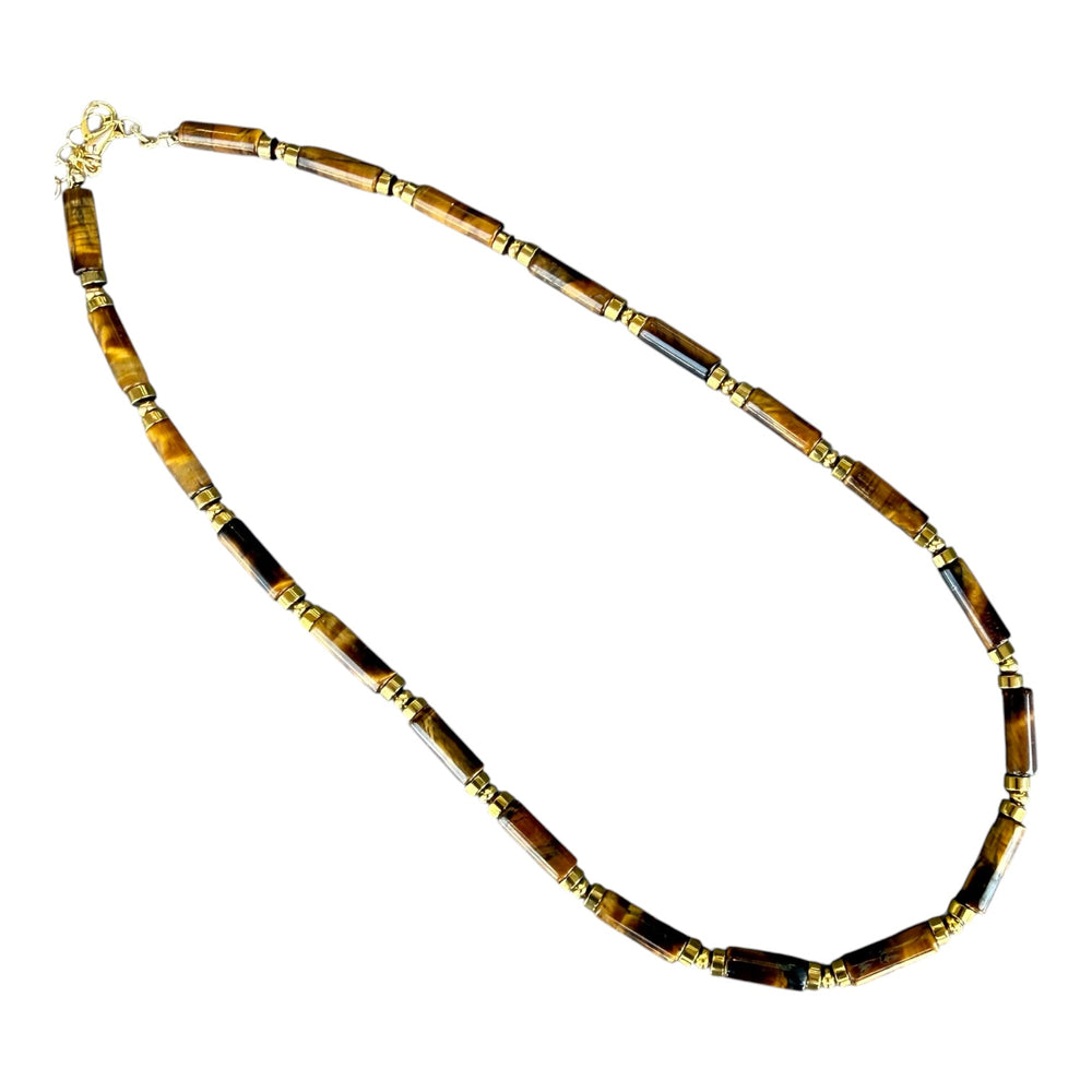 St. Joan Tiger Eye Necklace