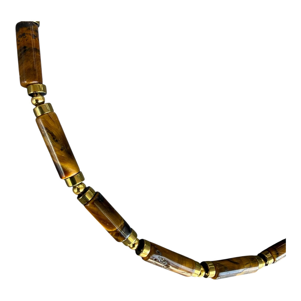 St. Joan Tiger Eye Necklace