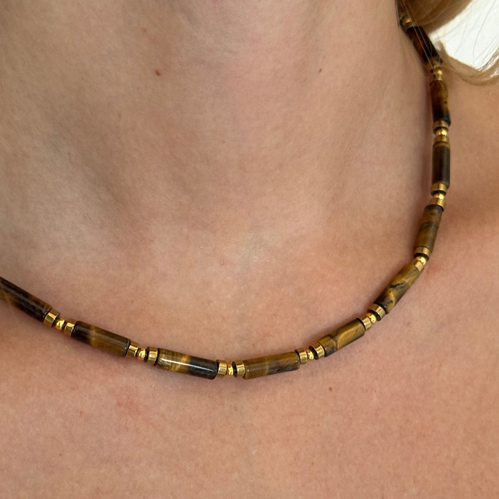 St. Joan Tiger Eye Necklace