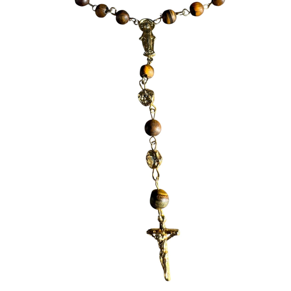 St. Mark's Basilica Tiger Eye Rosary