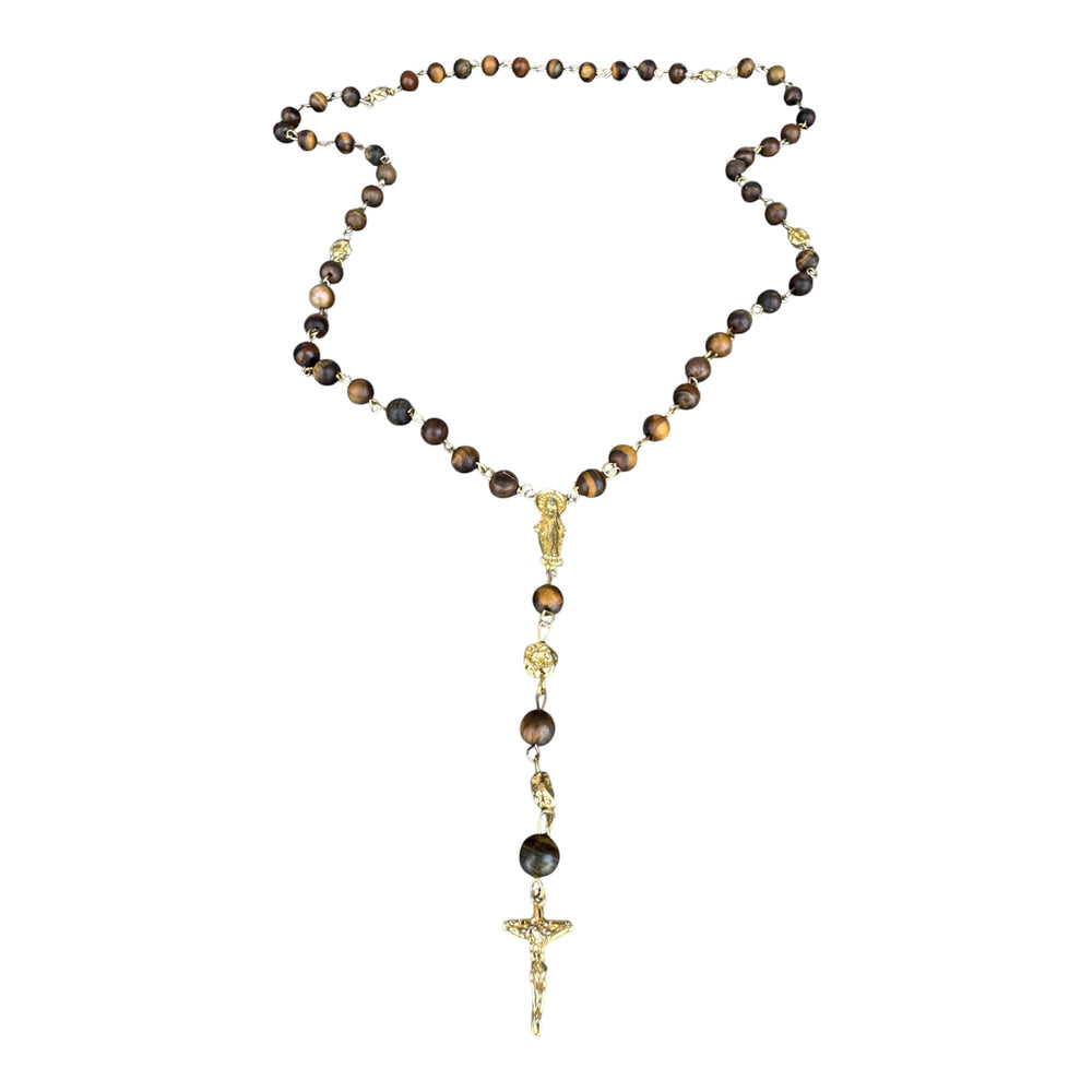St. Mark's Basilica Tiger Eye Rosary
