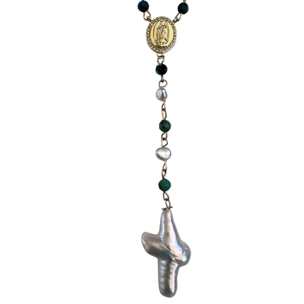 St. Medard Turquoise Rosary