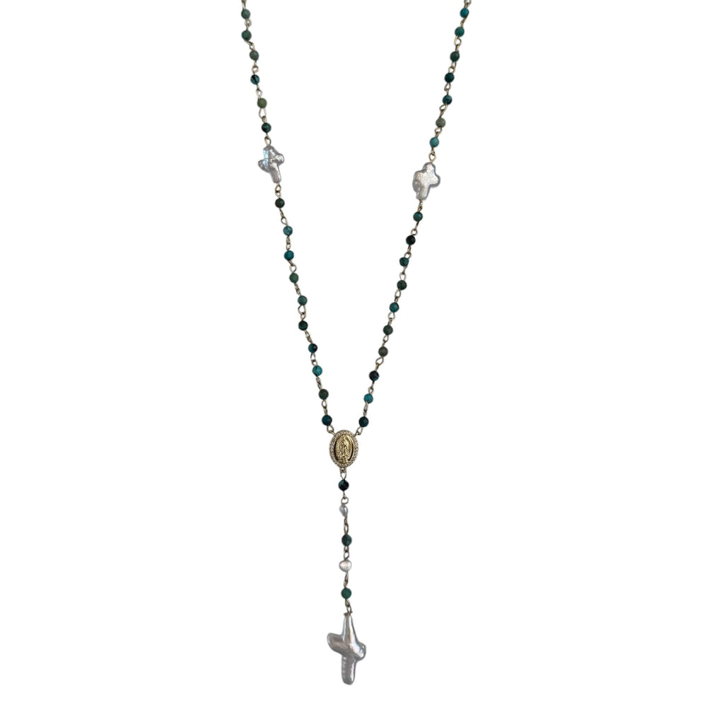 St. Medard Turquoise Rosary