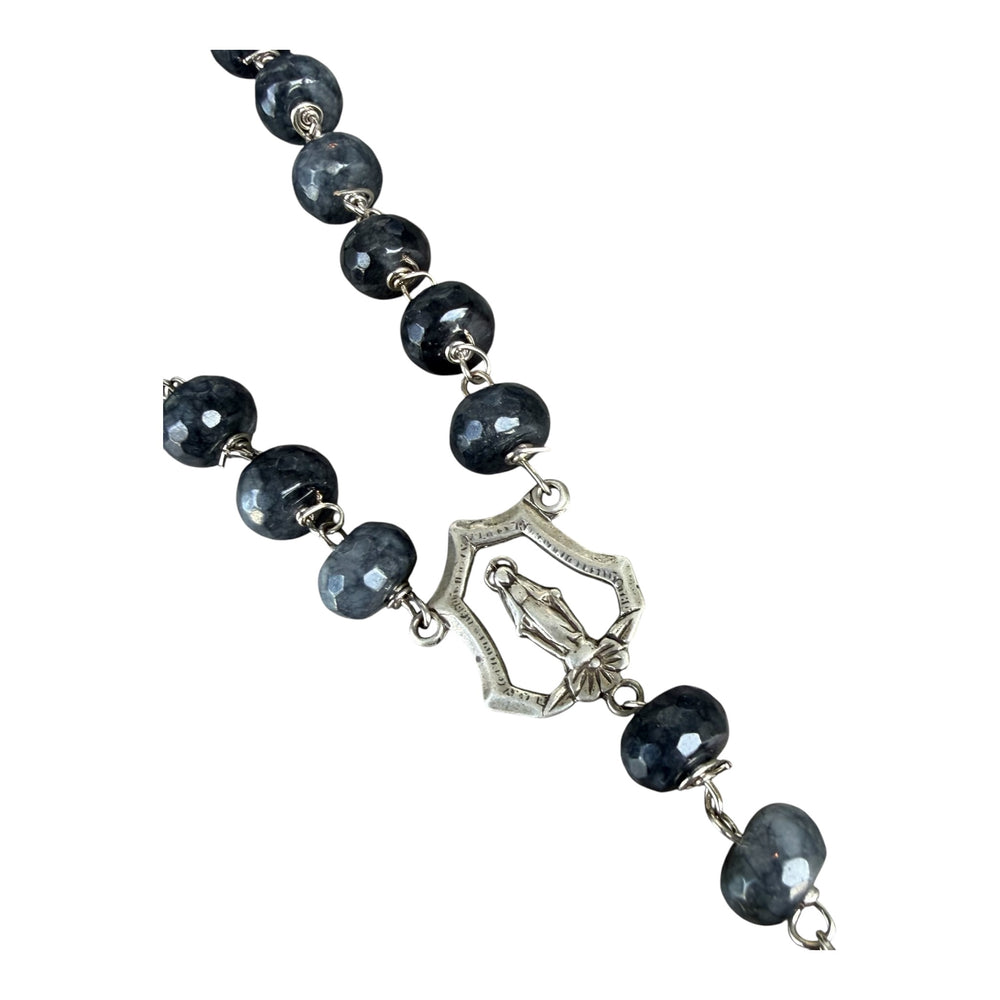 Winchester Smoky Gray Quartz Rosary