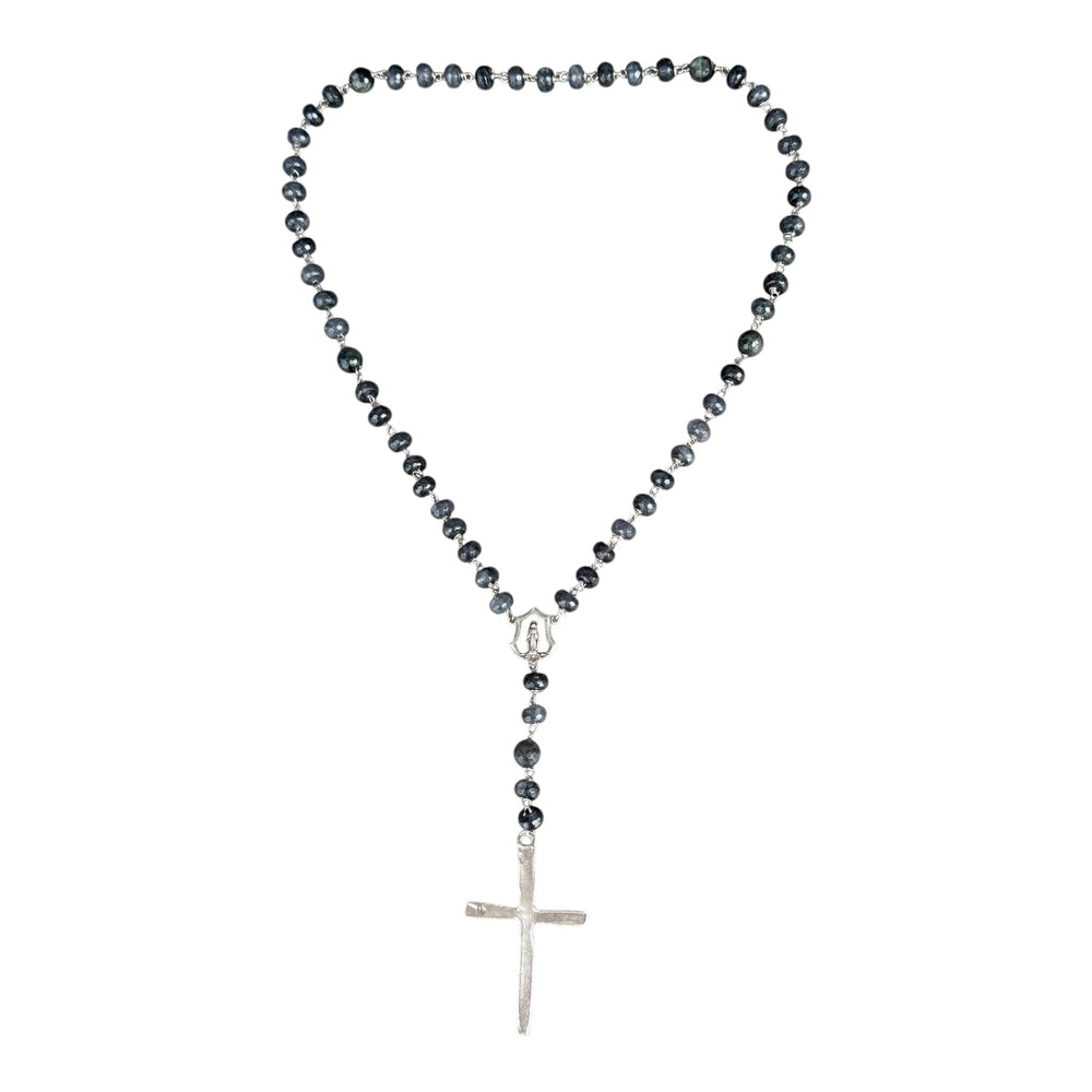 Winchester Smoky Gray Quartz Rosary