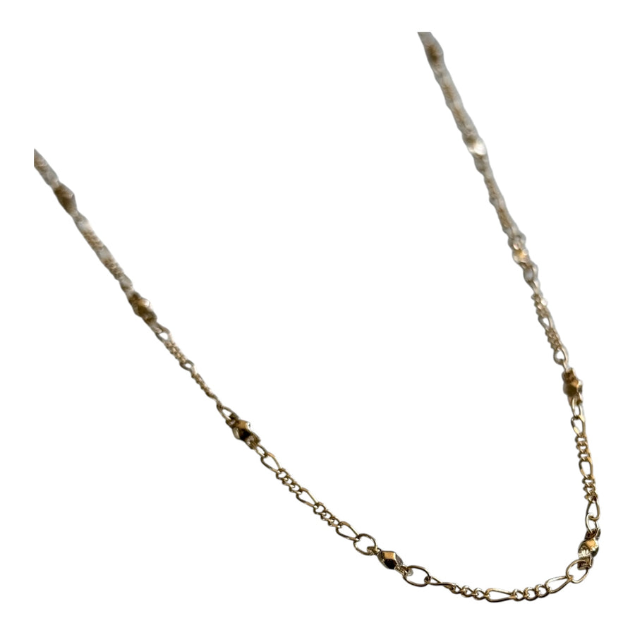 Cadena Zita Figaro con cuentas de corte de diamante