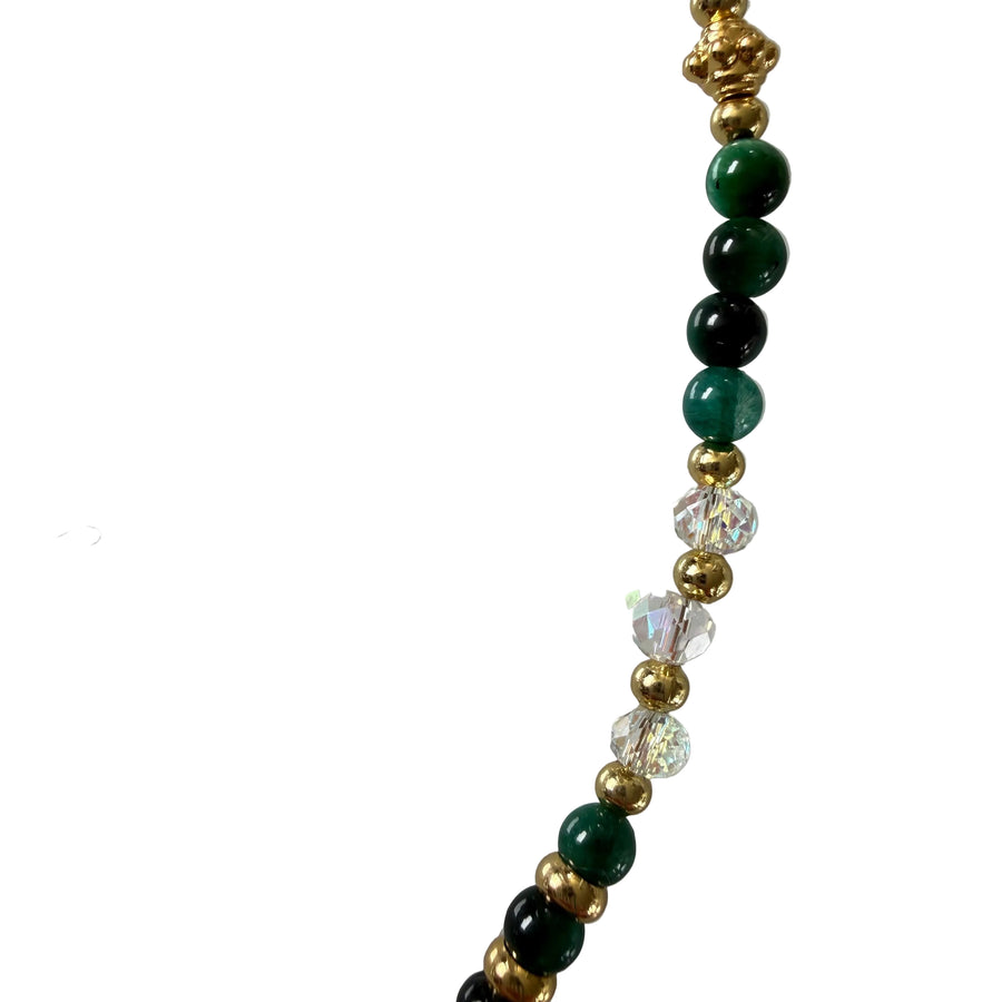 Collar de perlas de oro Gabriel Jade CZ
