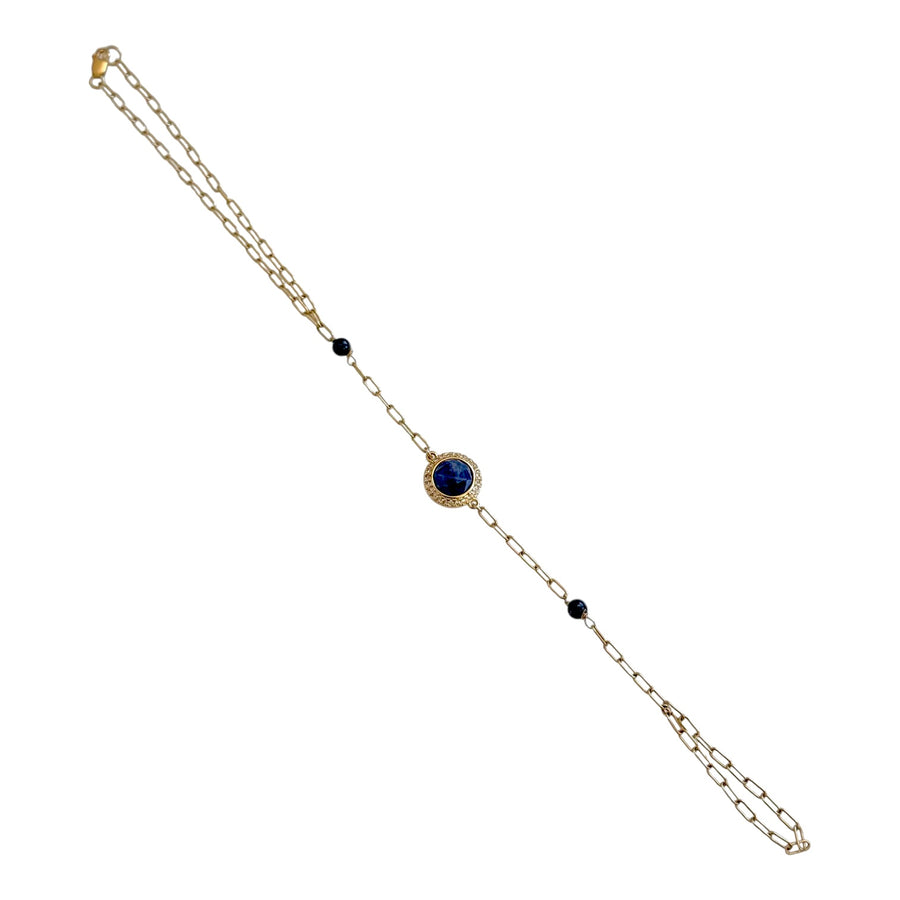 Leo Lapis Hand Chain