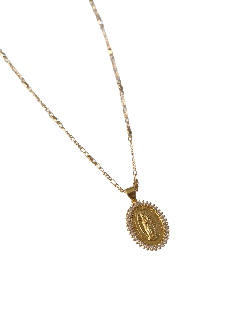 CZ Mary Necklace