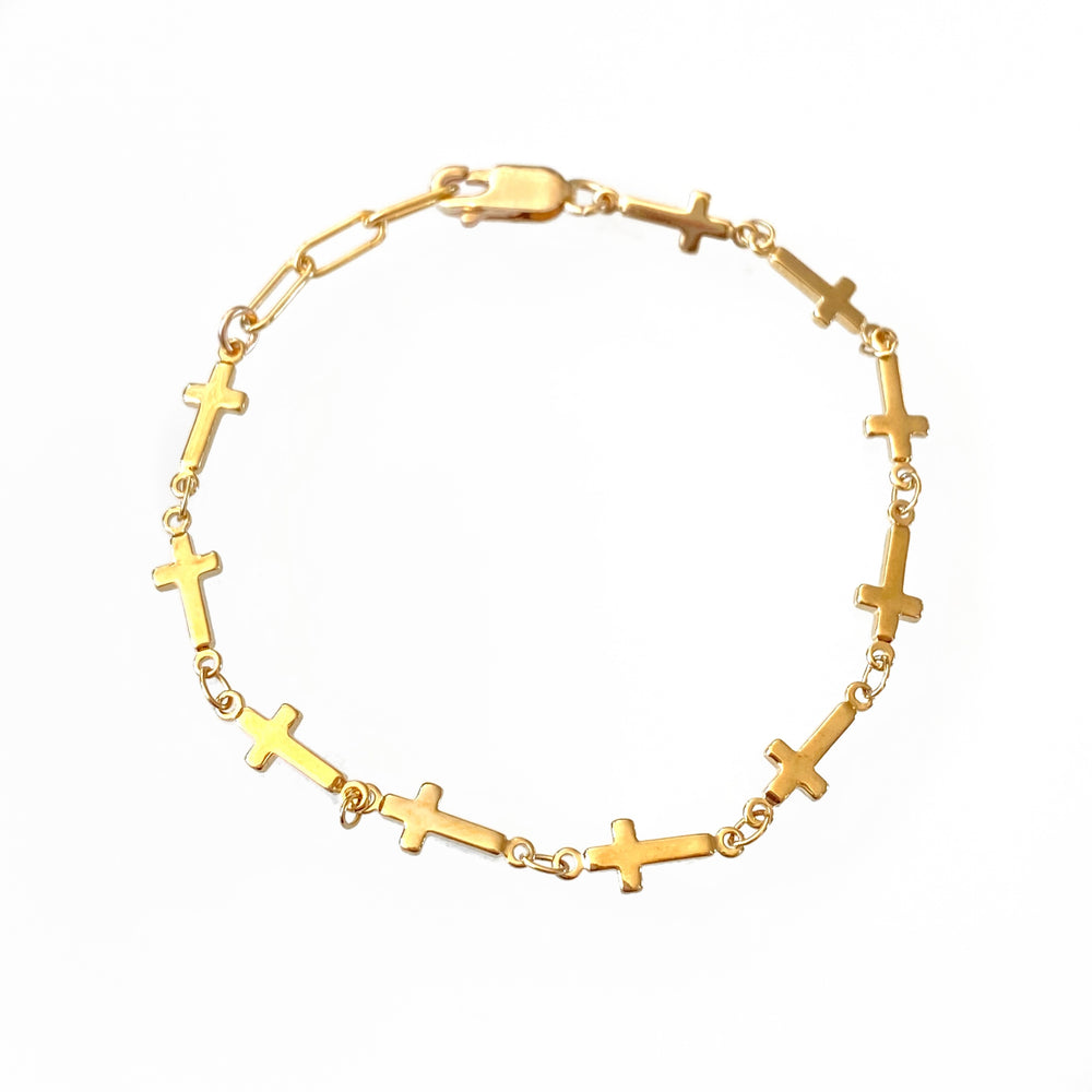 Bracelet croix mariale