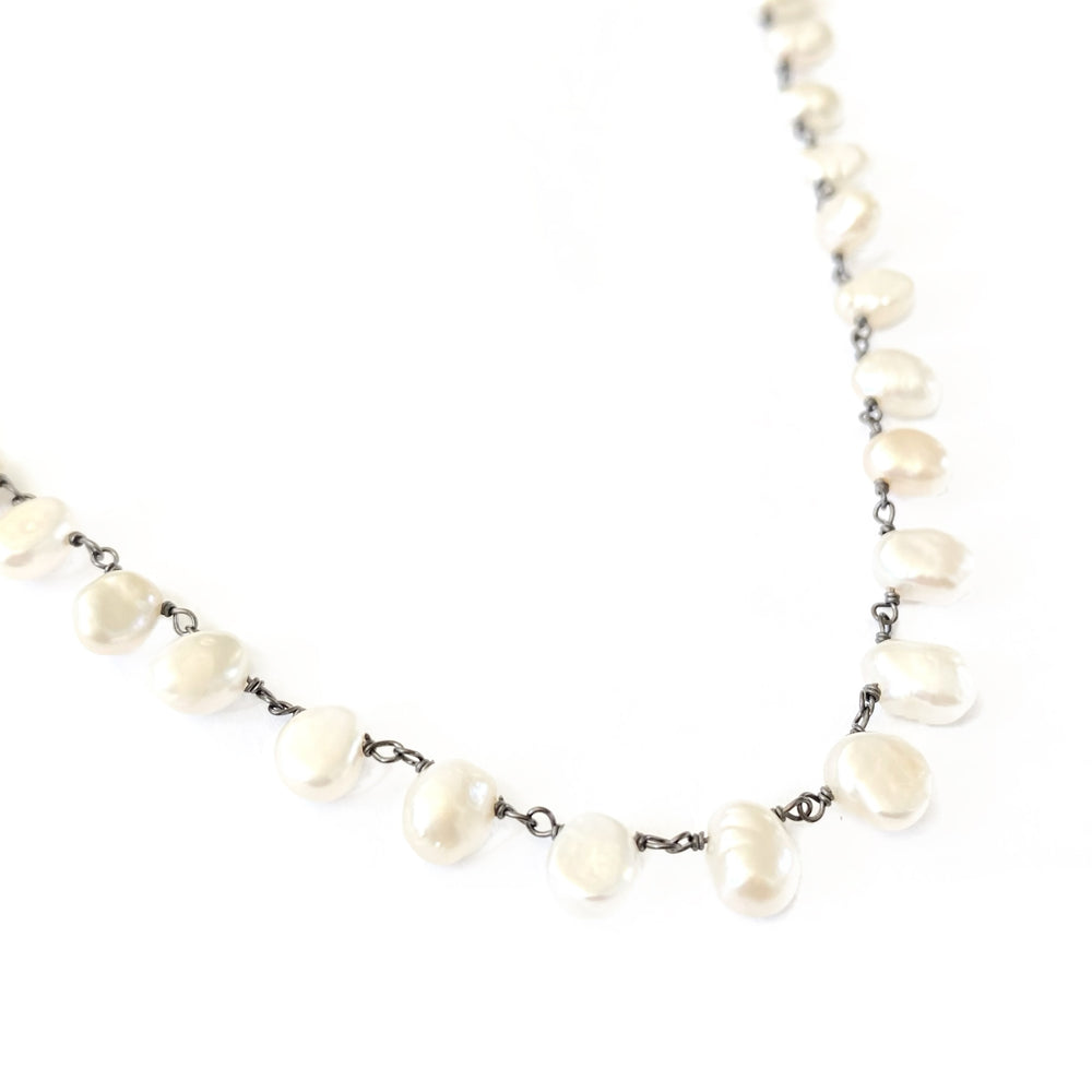 Collier Pega en perles d'eau douce serties de fil